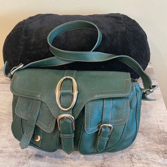 BCBG MAX AZRIA Vintage Pebbled Leather Bag - Picture 7 of 11